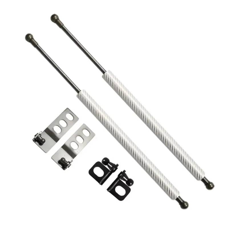 Haubenlift Motorhaubenlifte Haube Streben Für Jetta A7 Für VW Für Vento 2019 2020 2021 2022 2023 2024 Ändern Motorhaube Lift Unterstützt Schock Dämpfer Absorber(Silver Carbon Fiber) von Bpjikxf