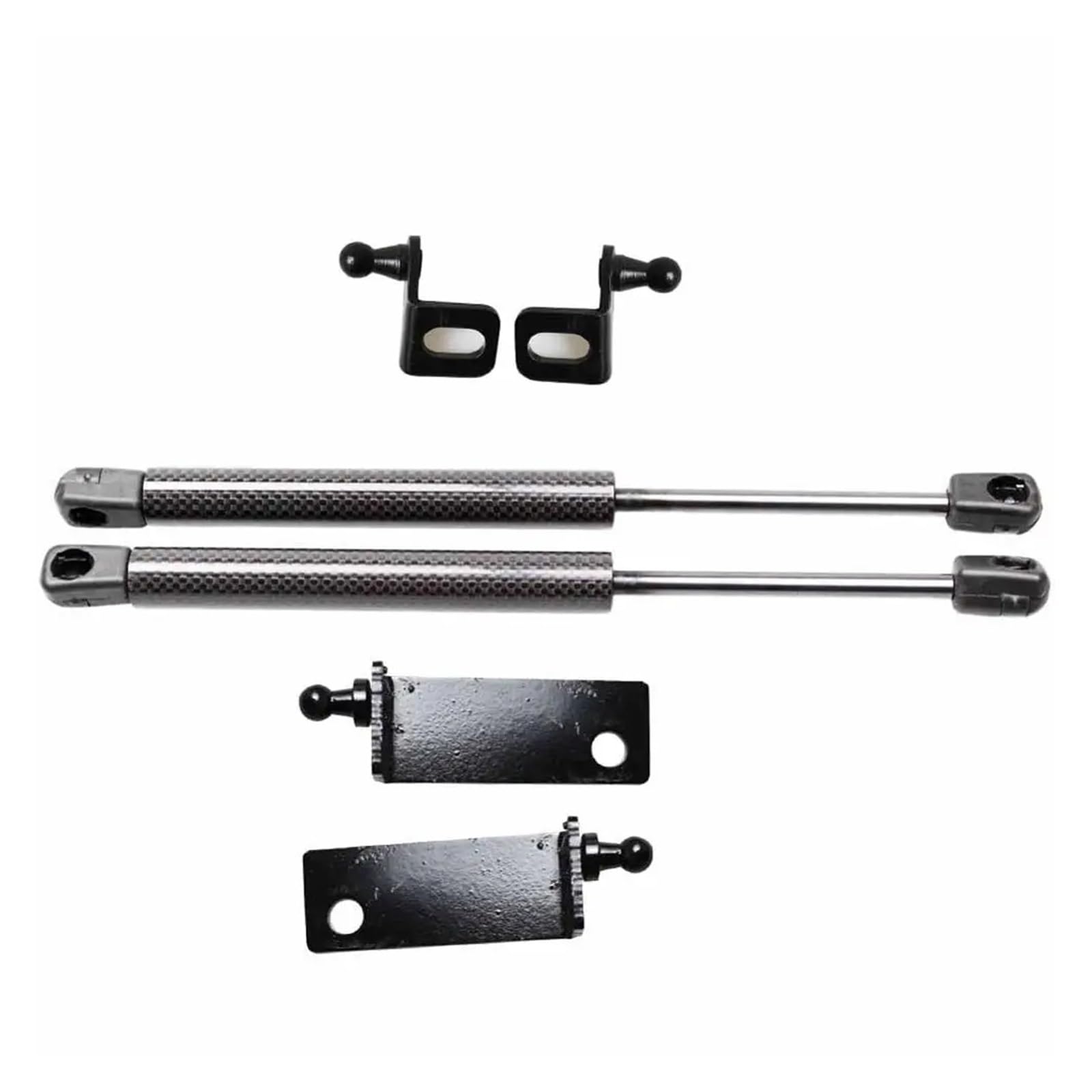 Haubenlift Motorhaubenlifte Haubendämpfer Für Ford Für Focus MK4 2018-2024 23 Fronthaube Ändern Gasdruckfedern Hubstützstangen Federstoßdämpfer(Black Carbon Fiber) von Bpjikxf