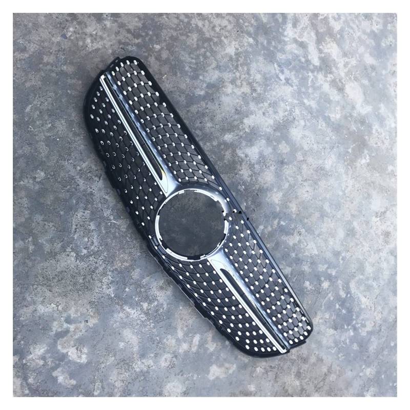 Kühlergrill In Der Mitte Für Benz W253 X253 Für GLC 200 GLC250 GLC300 Sport Für GlC450 Diamantgrill 2014–2015 2016 2017 Kühlergitter Auto Kühlergrill Frontgrill(Silver no Camera) von Bpjikxf