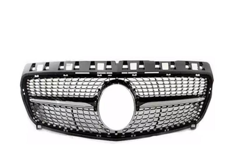Kühlergrill Racing Grill Mesh Für Benz A Klasse A45 W176 2013 2014 2015 2016 2017 2018 2019+ A180 A200 A260 GT Diamant Stil Kühlergitter Auto Kühlergrill Frontgrill(13-15 Diamond Black) von Bpjikxf