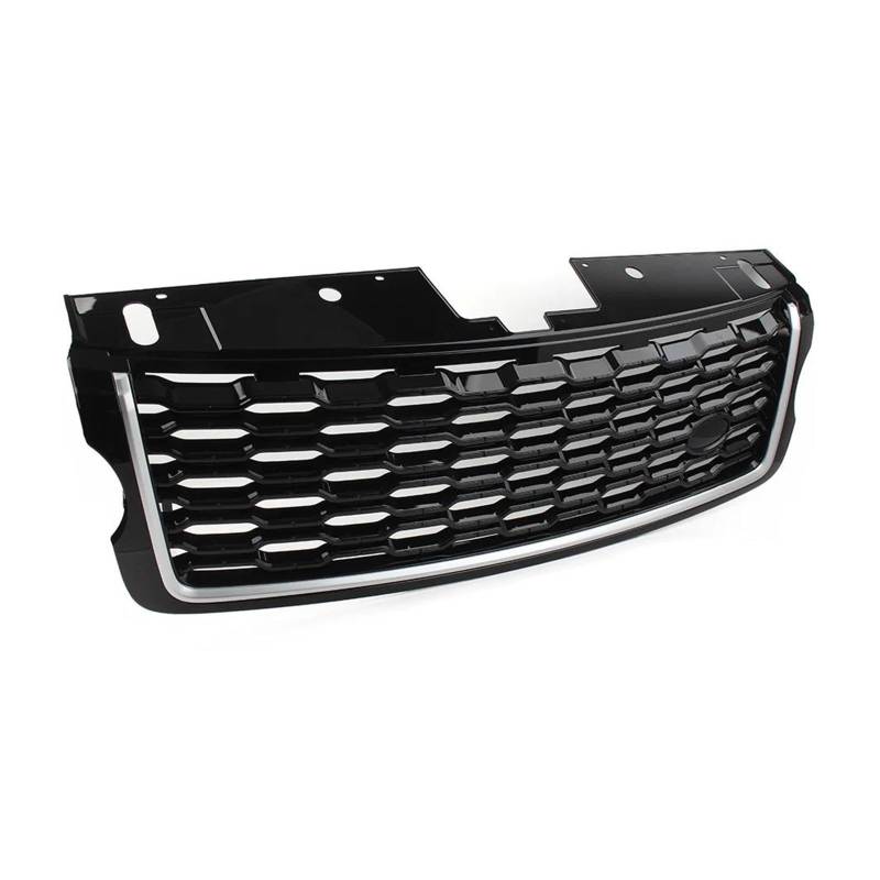 LR098084 Auto Vorderen Stoßfänger Oberen Mesh Grille Für Land Für Rover Für Range Für Rover Für Vogue L405 2013 2014 2015 2016 2017 LR098080 Kühlergitter Auto Kühlergrill Frontgrill(Black Silver) von Bpjikxf