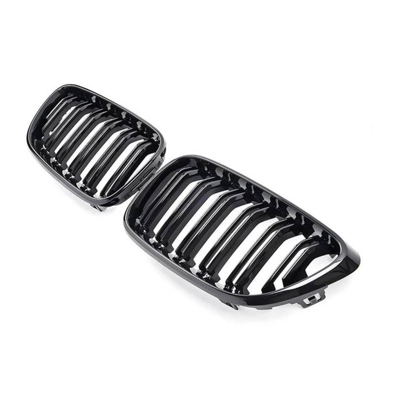 Paar Auto Vorderen Stoßfänger Nieren Grill Gitter Für 2 Serie F22 F23 F87 M2 Auto Styling Zubehör Kühlergitter Auto Kühlergrill Frontgrill(Gloss Black) von Bpjikxf