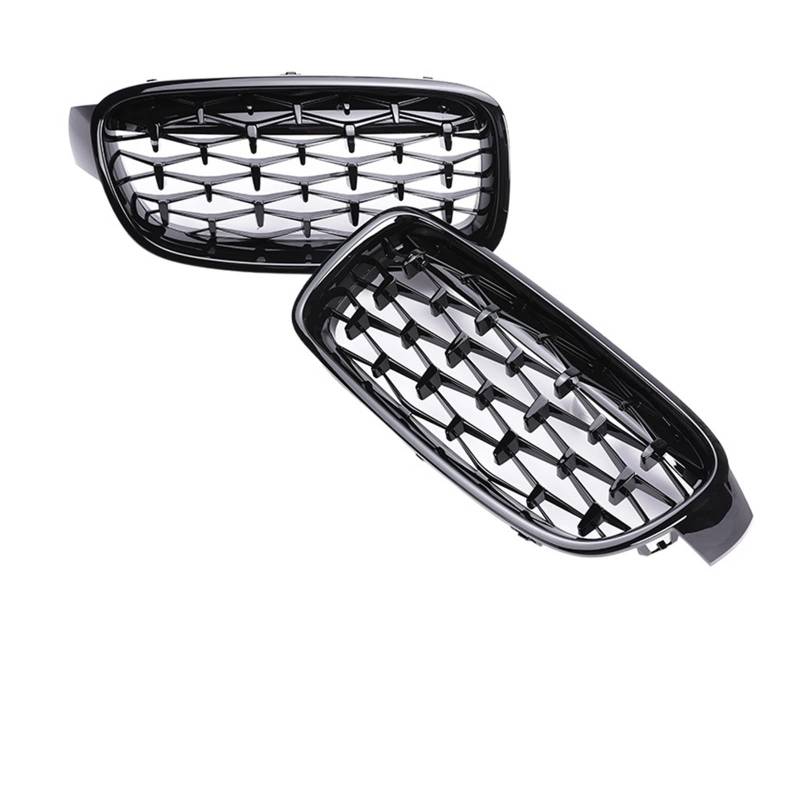 Sport Unterer Grill Frontgitter Nieren M3 Grill Für 3er F30 F31 F35 2012 2013 2014 2015 2016 2017 2018 Zierleisten In Schwarz Glänzend Kühlergitter Auto Kühlergrill Frontgrill(Diamond-All Black) von Bpjikxf