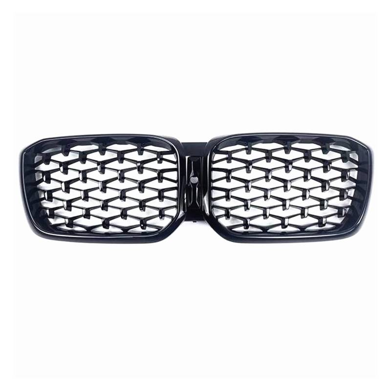 Vorne Niere Kühlergrill Für X3 X4 G01 G02 2022 Diamant Stil Oberen Stoßfänger Haube Mesh Racing Grills Gitter Glänzend Schwarz Kühlergitter Auto Kühlergrill Frontgrill von Bpjikxf
