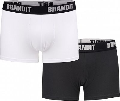 Brandit 4501, Boxershorts - Weiß/Schwarzk - S von Brandit