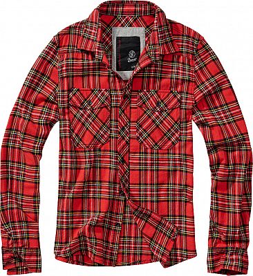 Brandit Checkshirt, Hemd - Rot/Schwarz/Weiß - M von Brandit