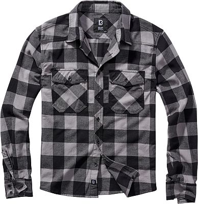 Brandit Checkshirt, Hemd - Schwarz/Hellgrau - 5XL von Brandit