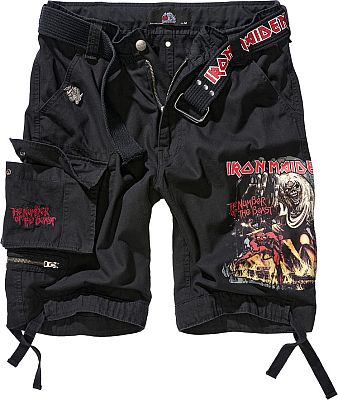 Brandit Iron Maiden Savage NOTB Black edition, Cargo-Shorts - Schwarz - 4XL von Brandit