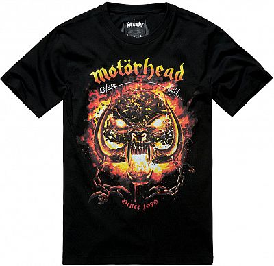 Brandit Motörhead Overkill, T-Shirt - Schwarz/Orange/Gelb - XXL von Brandit