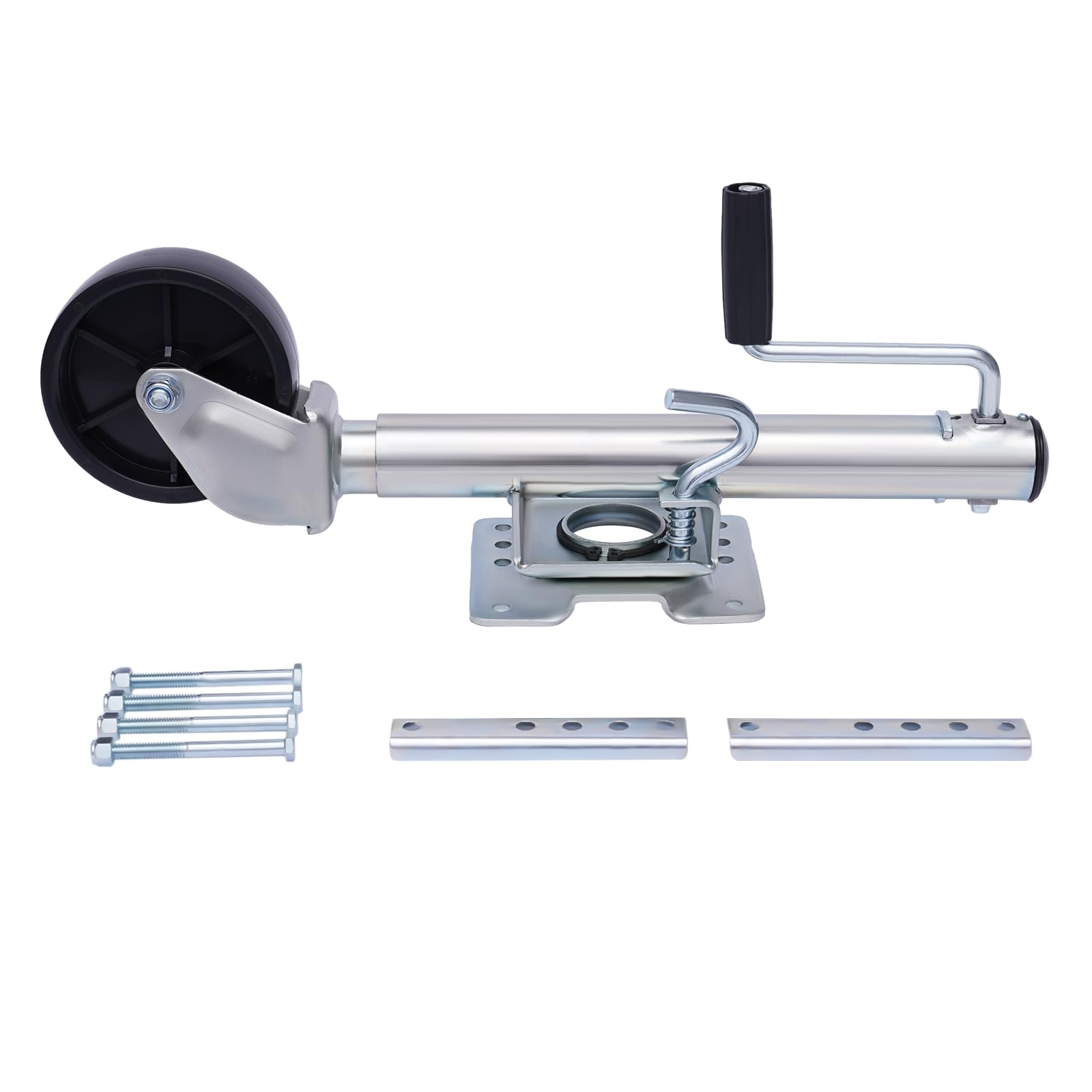 Anhänger Stützrad Automatik 60 mm klappbar,Stützlast 540 kg mit Montiersatz,Hochleistungs Stützrad für Trailer und PKW Anhänger Anhänger Stützrad Automatik 60 mm klappbar,Stützlast 540 kg mit Montiersatz,Hochleistungs Stützrad für Trailer und PKW Anhänger von BraveeFly