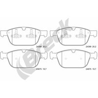 Bremsbelagsatz BRECK 24399 00 553 00, Vorne von Breck