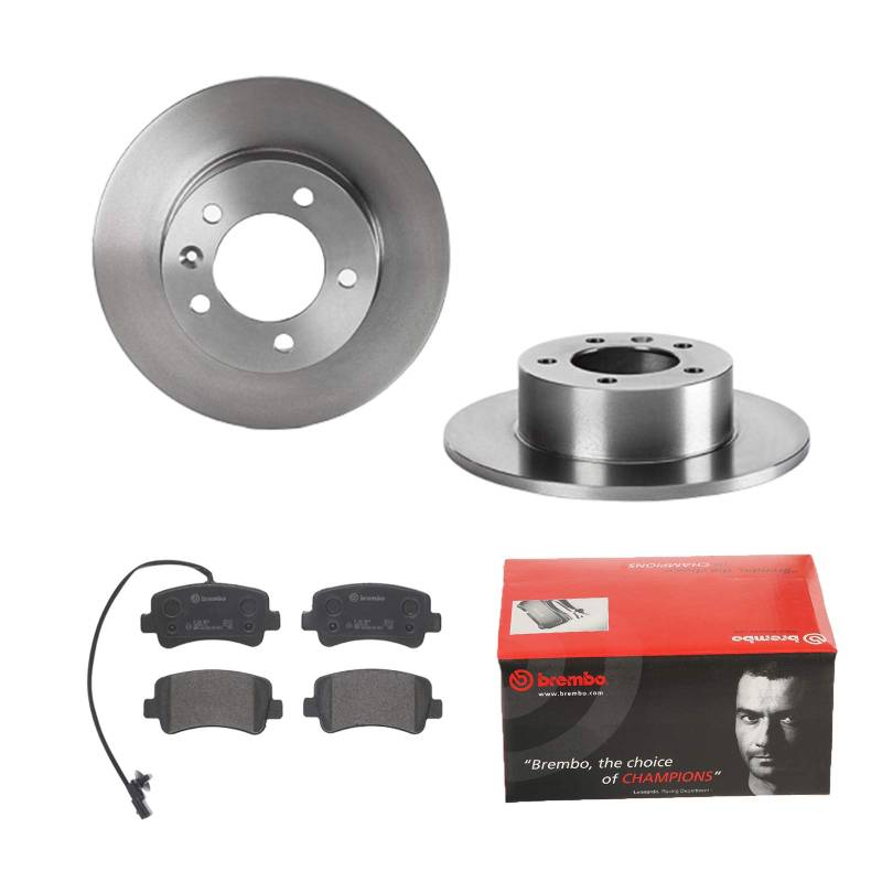 2 Bremsscheiben Voll 305 mm + Bremsbeläge Hinten von Brembo Voll (1420-56310) Bremsensatz Bremsanlage Bremsen-Kit,Bremsenset, Bremsscheiben, Bremsbeläge, Bremsen-Set, Beläge, Bremsbelag, von Brembo