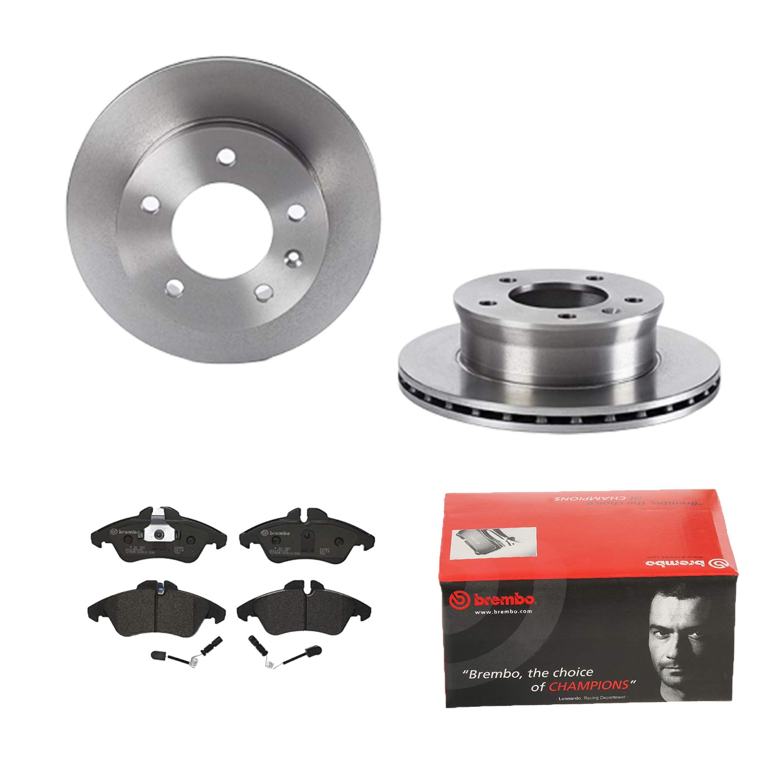 2 Bremsscheiben belüftet 276 mm + Bremsbeläge Vorne von Brembo Innenbelüftet (1420-54825) Bremsensatz Bremsanlage Bremsen-Kit,Bremsenset, Bremsscheiben, Bremsbeläge, Bremsen-Set, Beläge, Bremsbelag, von Brembo