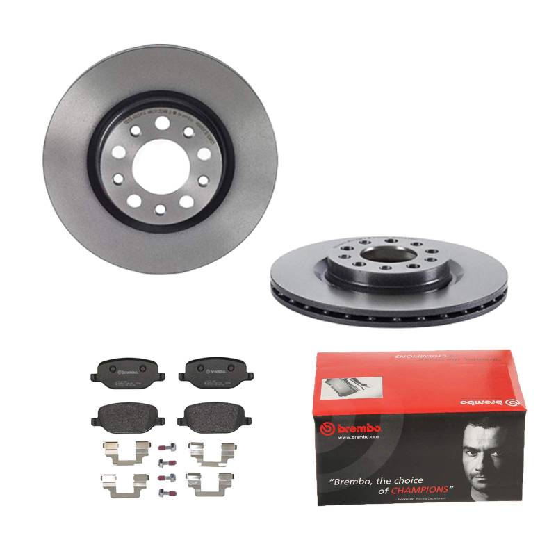 2 Bremsscheiben belüftet 292 mm + Bremsbeläge Hinten von Brembo Innenbelüftet (1420-55430) Bremsensatz Bremsanlage Bremsen-Kit,Bremsenset, Bremsscheiben, Bremsbeläge, Bremsen-Set, Beläge, Bremsbelag, von Brembo