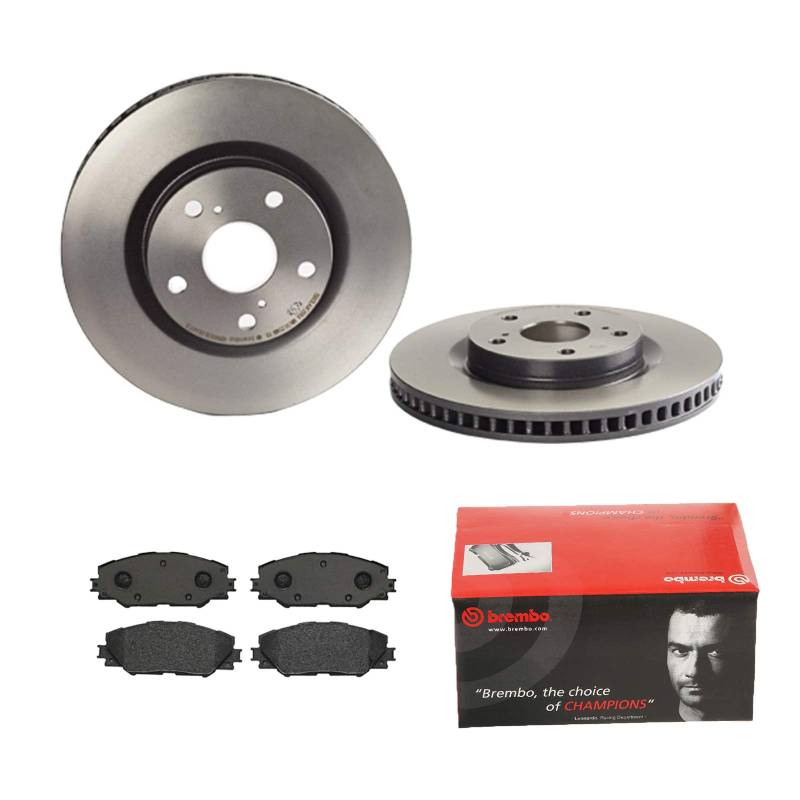 2 Bremsscheiben belüftet 296 mm + Bremsbeläge Vorne von Brembo Innenbelüftet (1420-54912) Bremsensatz Bremsanlage Bremsen-Kit,Bremsenset, Bremsscheiben, Bremsbeläge, Bremsen-Set, Beläge, Bremsbelag, von Brembo