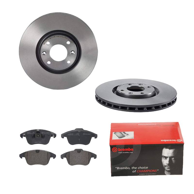 2 Bremsscheiben belüftet 302 mm + Bremsbeläge Vorne von Brembo Innenbelüftet (1420-55799) Bremsensatz Bremsanlage Bremsen-Kit,Bremsenset, Bremsscheiben, Bremsbeläge, Bremsen-Set, Beläge, Bremsbelag, von Brembo