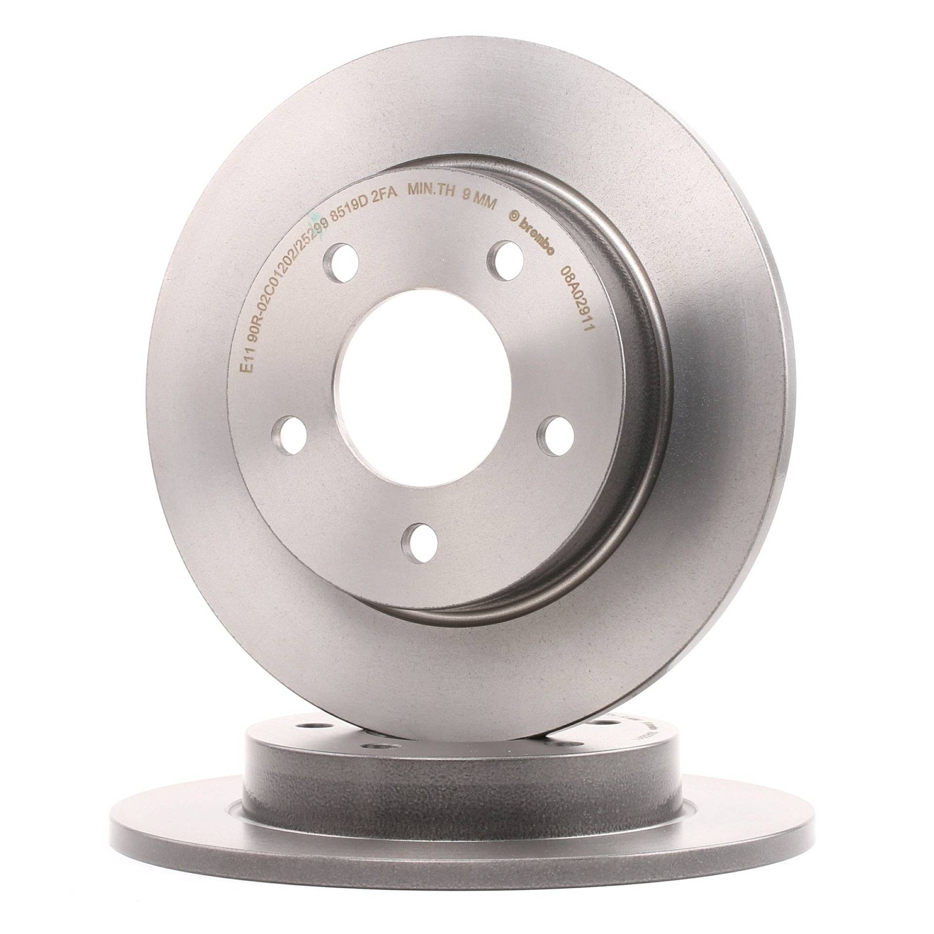 2x BREMBO Bremsscheibe Hinten Ø265mm Höhe: 41mm Dicke: 11mm voll 08.A029.11 2x BREMBO Bremsscheibe Hinten Ø265mm Höhe: 41mm Dicke: 11mm voll 08.A029.11 von Brembo