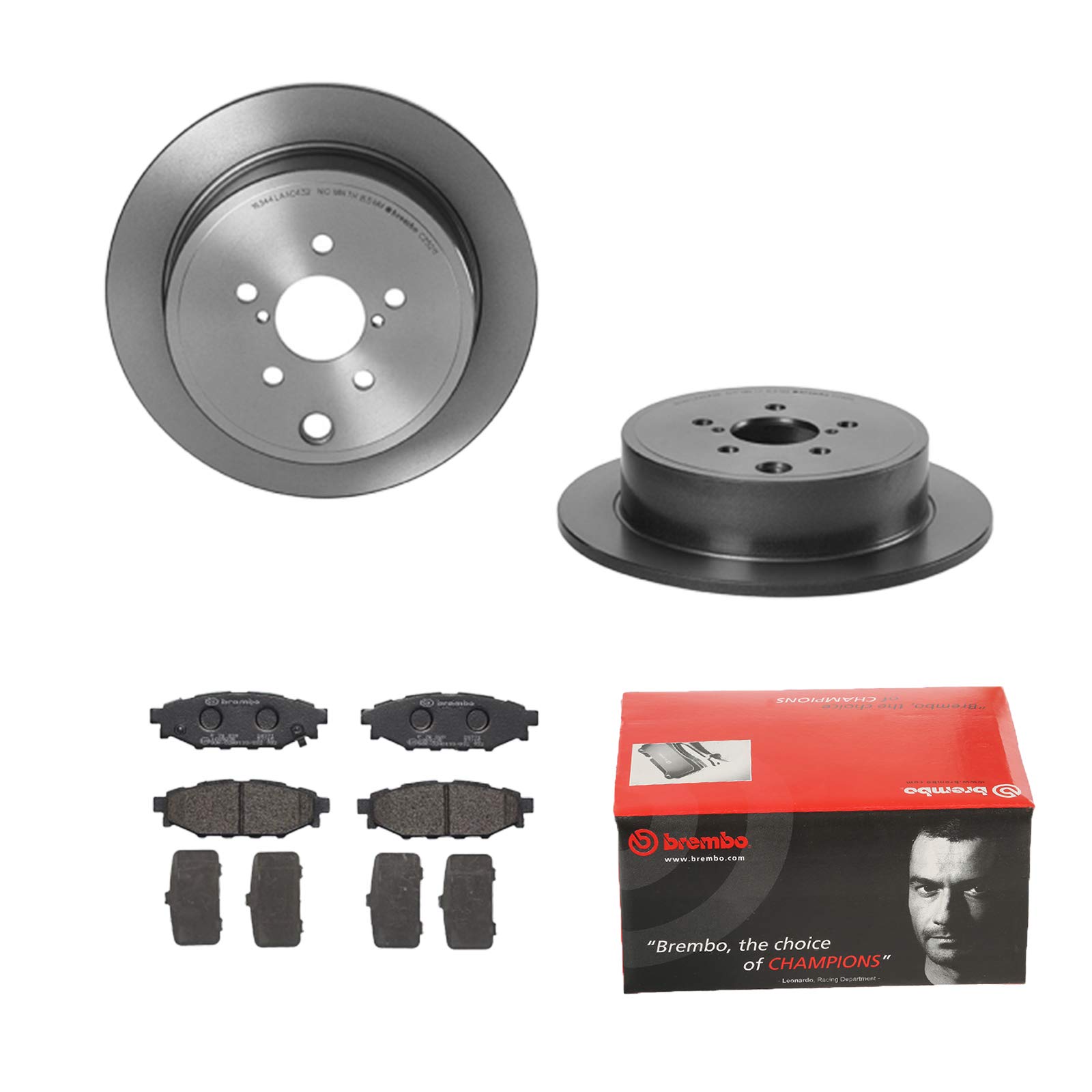 BREMBO BREMSSCHEIBEN Ø286MM + BREMSBELÄGE HINTEN FÜR SUBARU IMPREZA FORESTER von Brembo