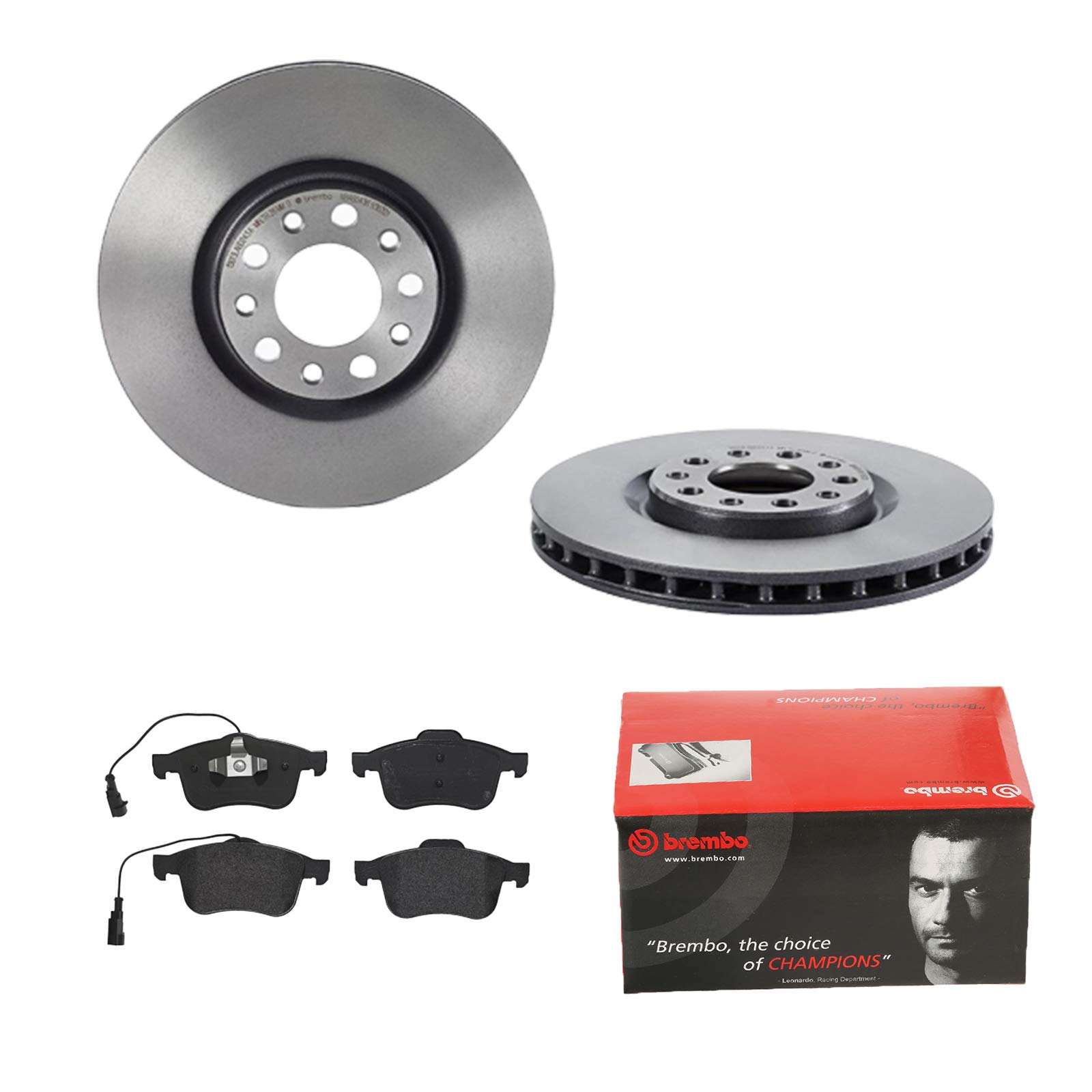 BREMBO BREMSSCHEIBEN COATED Ø305mm + BREMSBELÄGE VORNE FÜR ALFA GIULIETTA 940 von Brembo