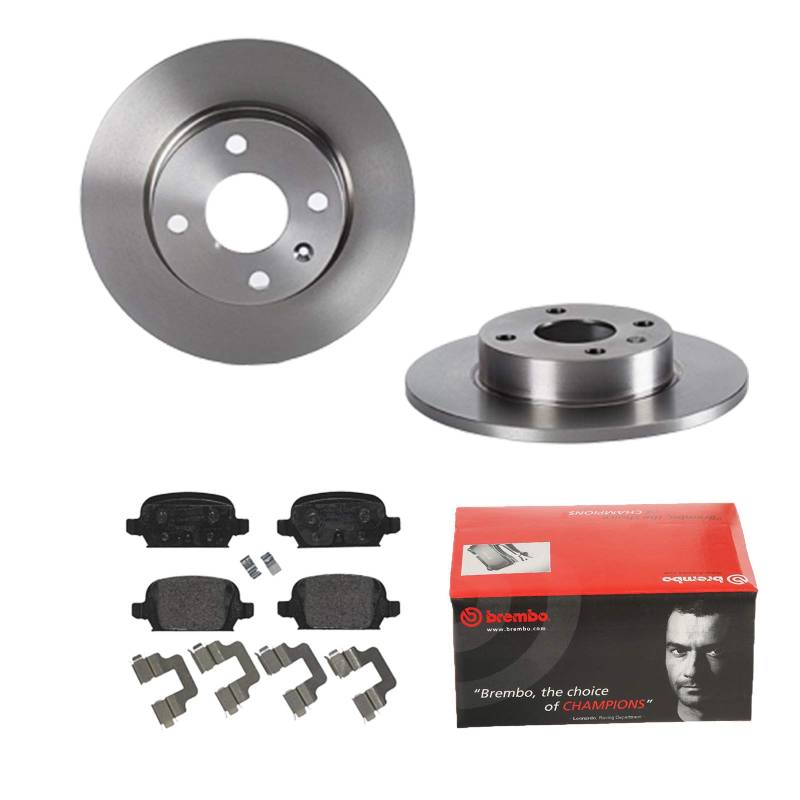 BREMBO BREMSSCHEIBEN Ø240mm + BREMSBELÄGE HINTEN FÜR OPEL TIGRA TWINTOP X04 von Brembo