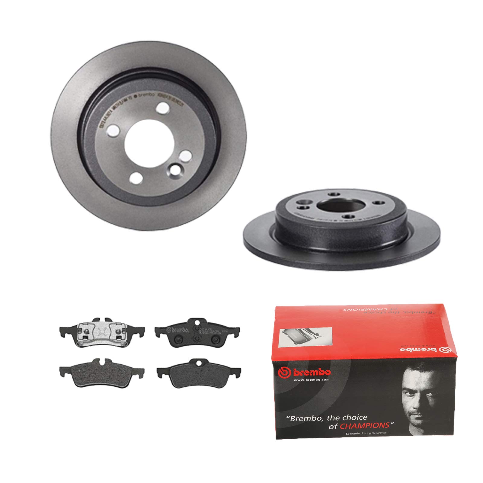 BREMBO BREMSSCHEIBEN Ø259mm + BREMSBELÄGE HINTEN BREMSENSATZ von Brembo