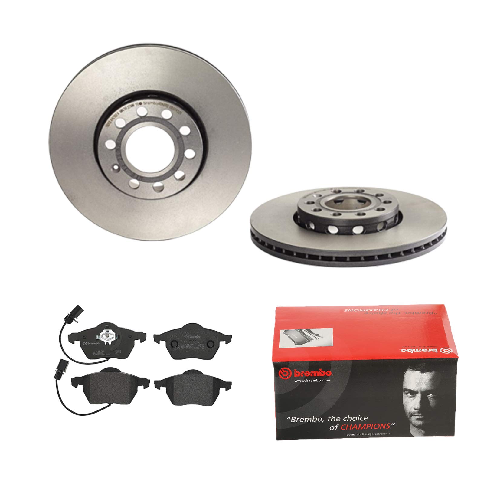 BREMBO BREMSSCHEIBEN Ø288MM + BREMSBELÄGE VORNE FÜR AUDI A6 C5 A4 B6 SKODA BREMBO BREMSSCHEIBEN Ø288MM + BREMSBELÄGE VORNE FÜR AUDI A6 C5 A4 B6 SKODA von Brembo