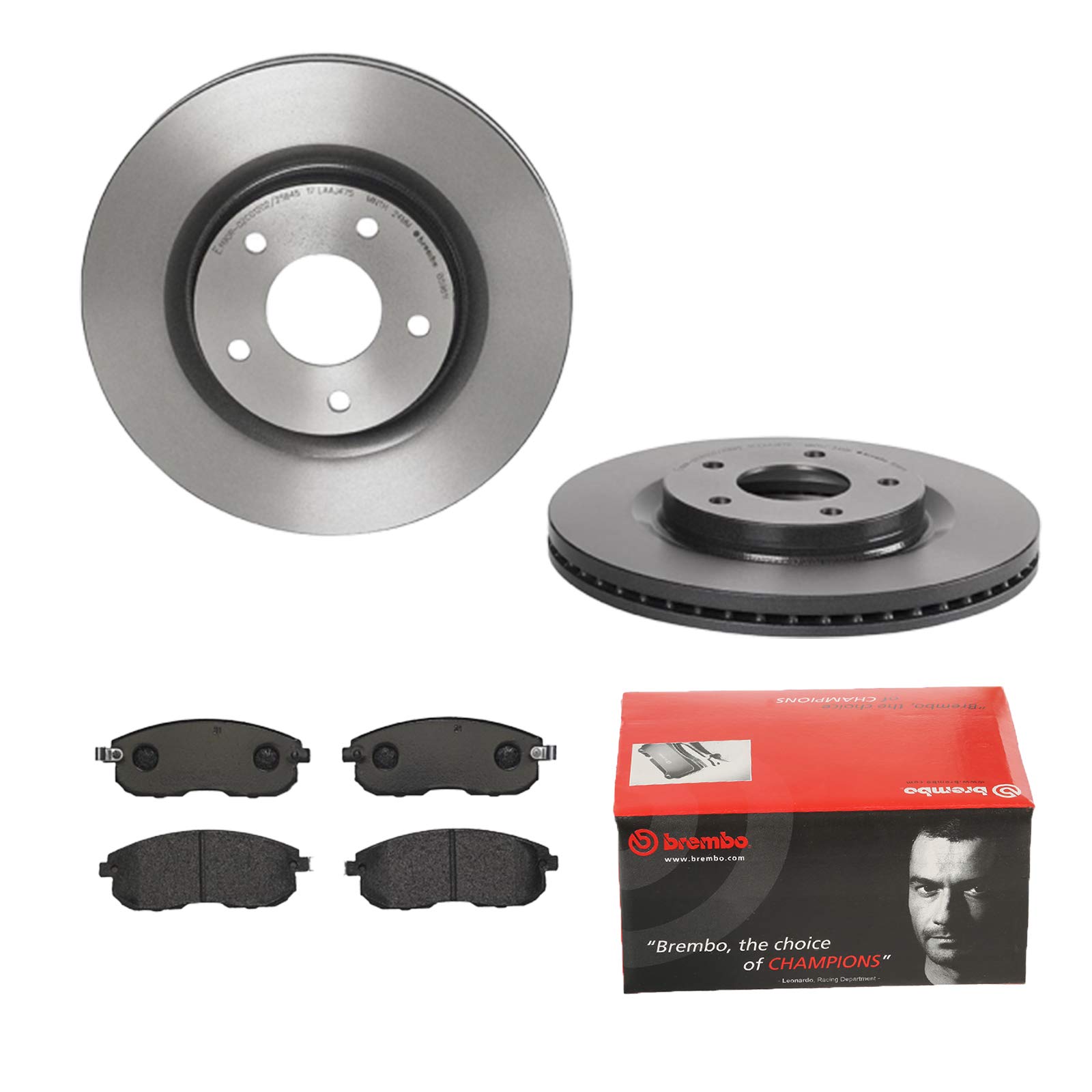 BREMBO BREMSSCHEIBEN Ø296mm + BREMSBELÄGE VORNE FÜR NISSAN JUKE F15 PULSAR C13 BREMBO BREMSSCHEIBEN Ø296mm + BREMSBELÄGE VORNE FÜR NISSAN JUKE F15 PULSAR C13 von Brembo