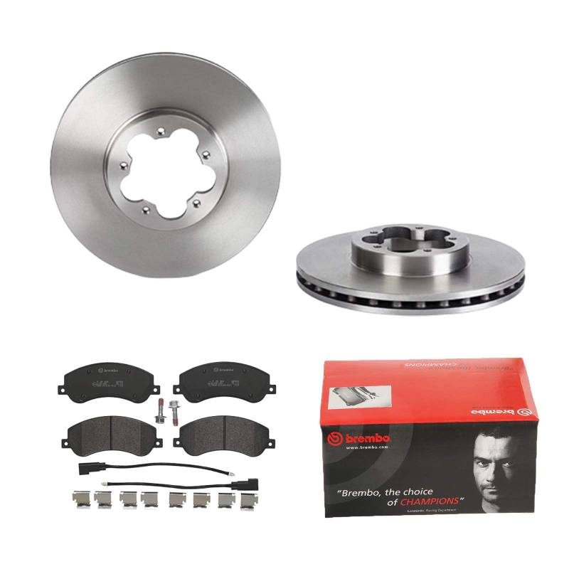 BREMBO BREMSSCHEIBEN Ø300mm + BREMSBELÄGE VORNE FÜR FORD TRANSIT TRANSIT von Brembo