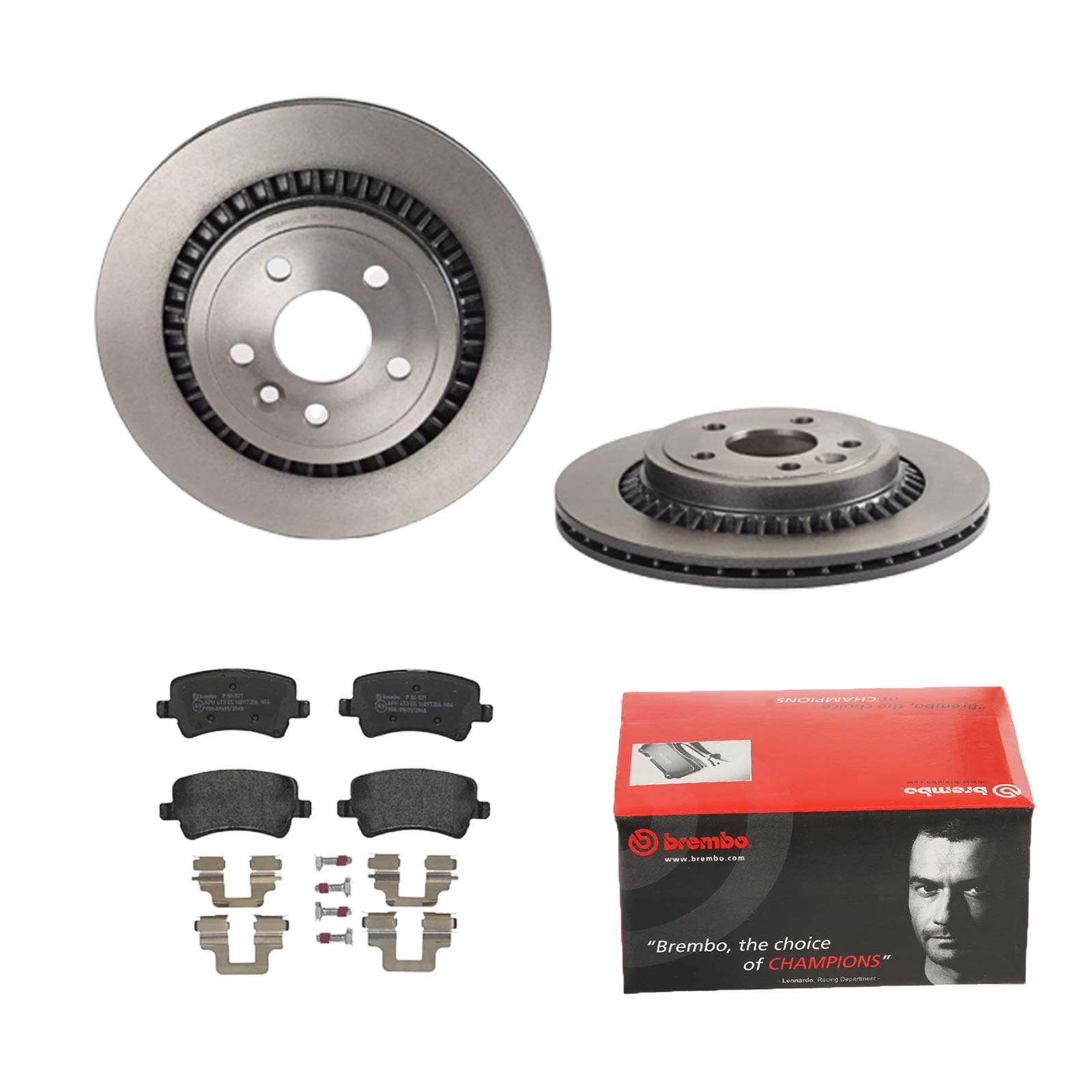 BREMBO BREMSSCHEIBEN Ø302 + BREMSBELÄGE HINTEN FÜR VOLVO C60 156 VOLVO ASIA C60 von Brembo