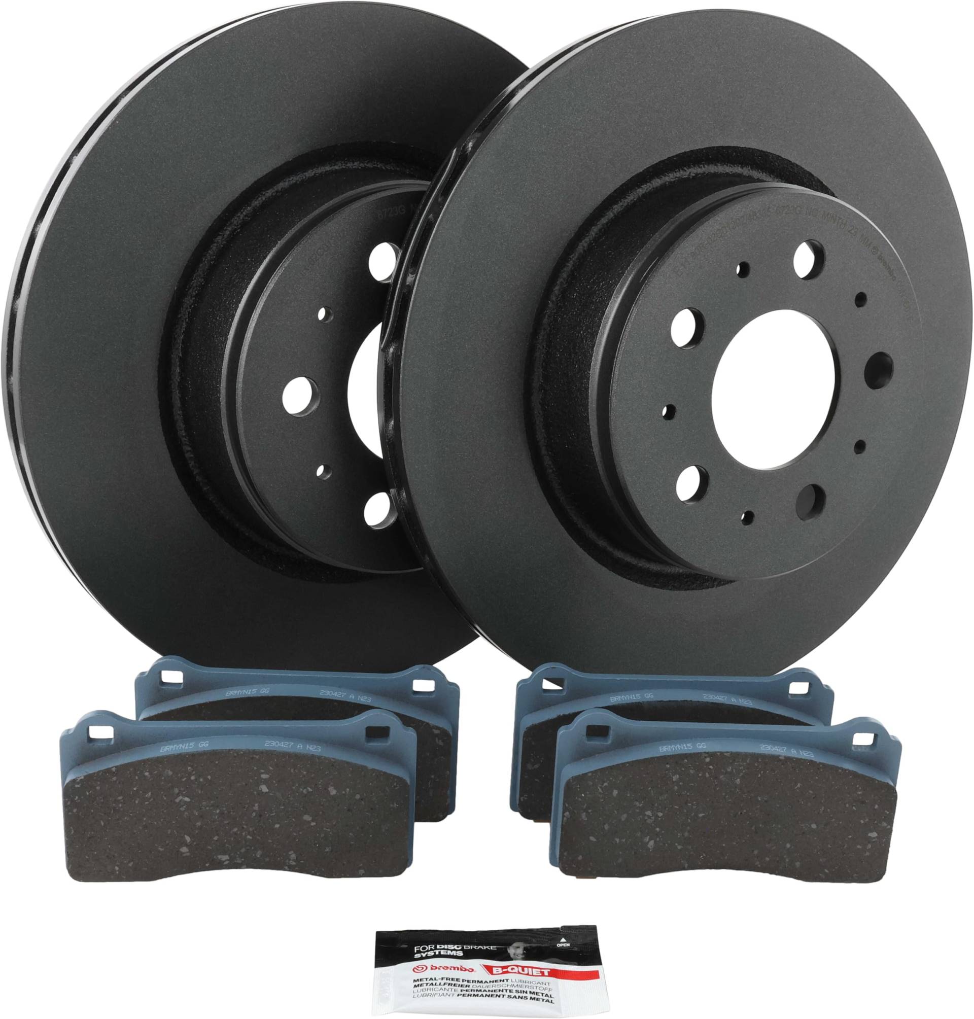 BREMBO BEYOND EV Bremsenset Vorderachse inkl. Bremsscheiben Vorne und Bremsbeläge Vorne Kompatibel mit TESLA MODEL 3 (5YJ3) von Brembo