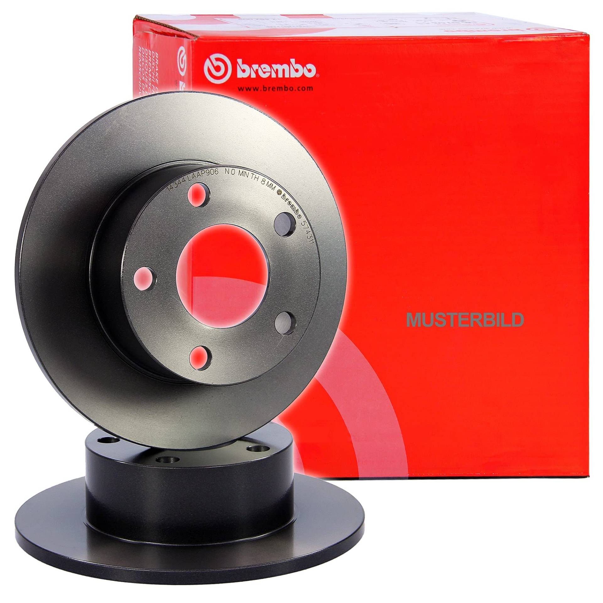 Brembo 08.7165.11 Hintere Bremsscheibe mit UV Lackierung, Anzahl 2 Brembo 08.7165.11 Hintere Bremsscheibe mit UV Lackierung, Anzahl 2 von Brembo