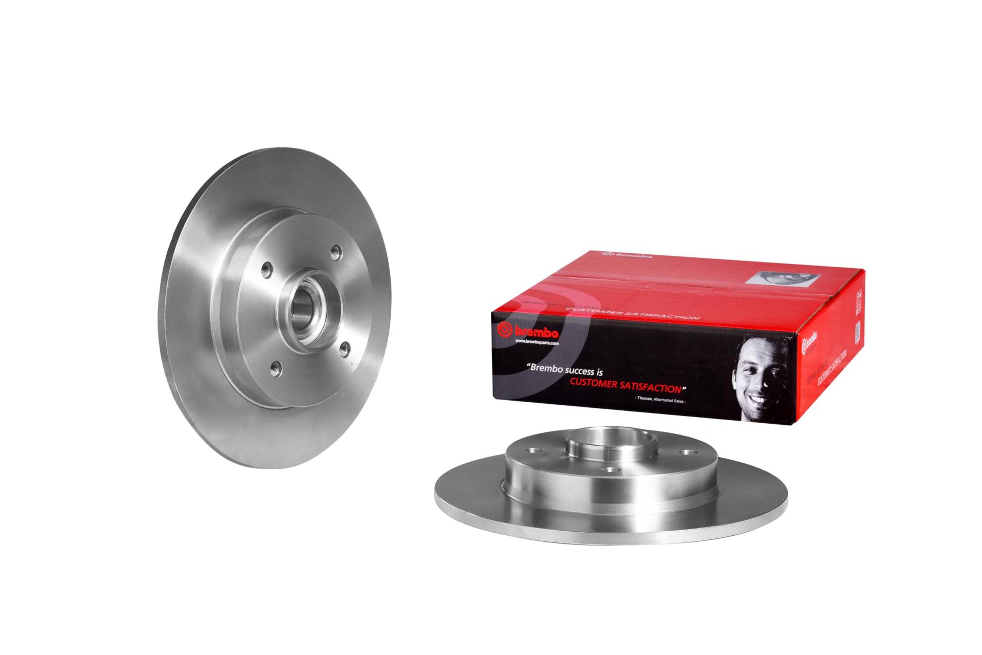 Brembo 08.9512.27 Hintere Bremsscheibe mit integriertem Lager und ABS von Brembo