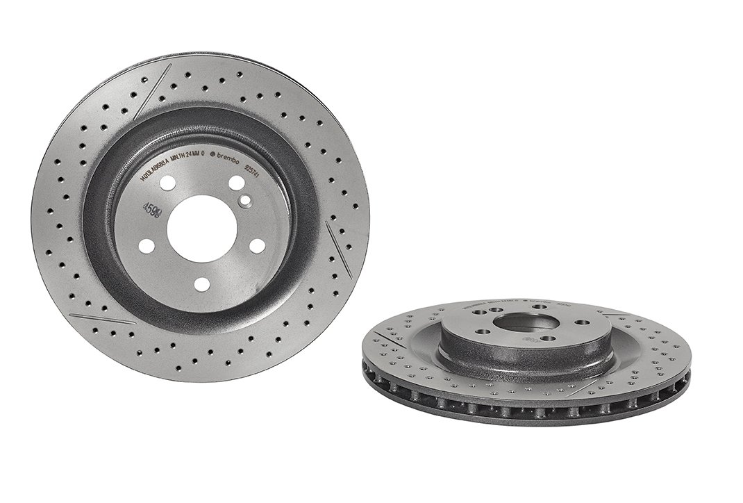Brembo 09.9257.41 - Hintere Bremsscheibe mit UV-Lackierung - 1 Bremsscheibe Brembo 09.9257.41 - Hintere Bremsscheibe mit UV-Lackierung - 1 Bremsscheibe von Brembo