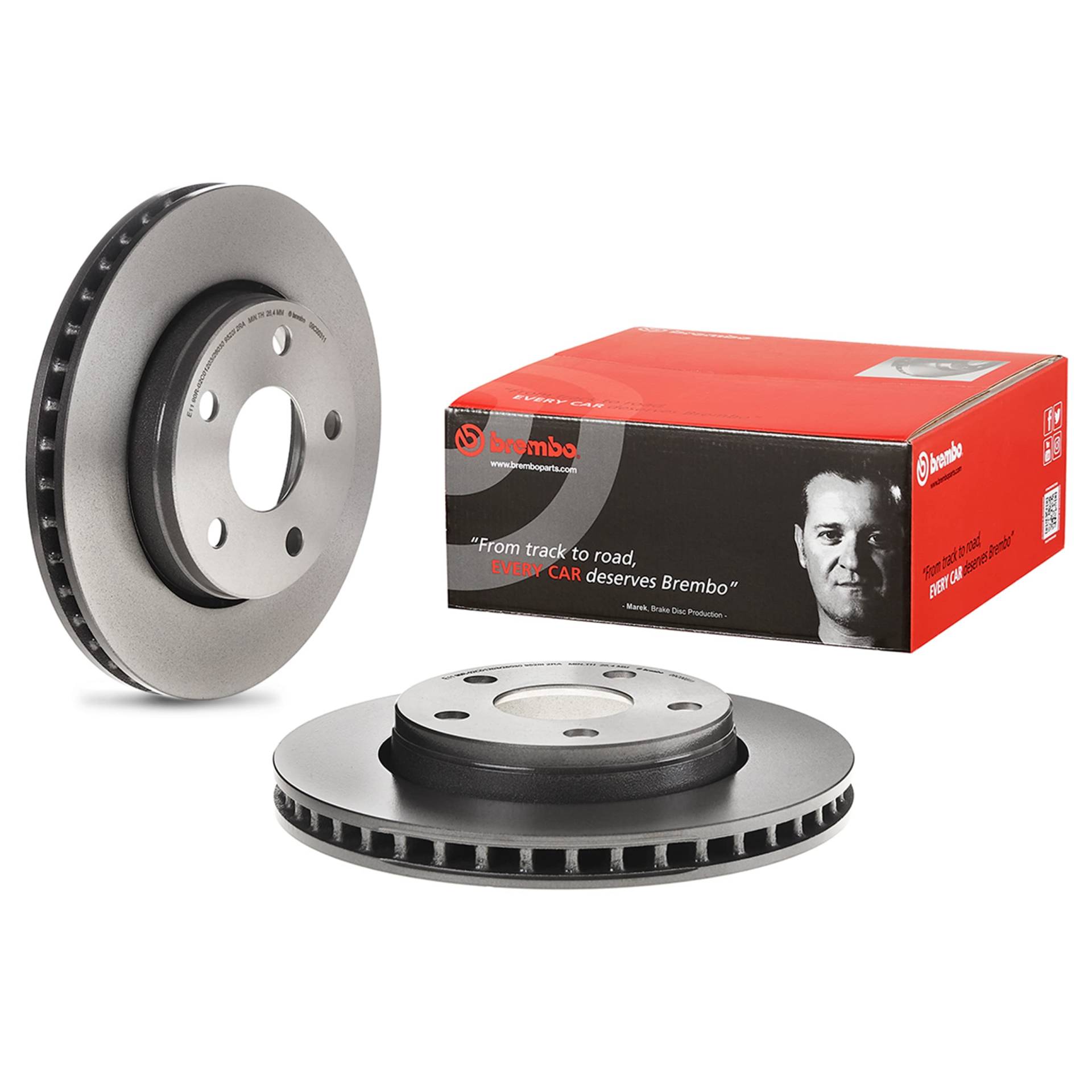 Brembo 09.9905.11 COATED DISC LINE Bremsscheibe - Paar von Brembo