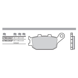 Brembo Bremsbeläge Sinter Bremsbelagsatz Mit ABE von Brembo