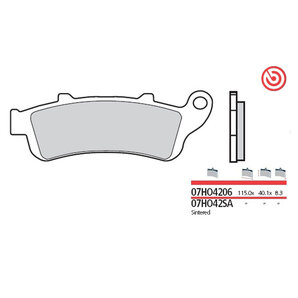 Brembo Bremsbeläge Sinter Bremsbelagsatz Mit ABE von Brembo