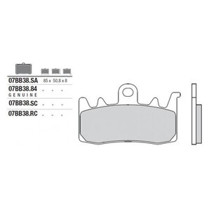 Brembo Bremsbeläge Sinter Bremsbelagsatz Mit ABE von Brembo