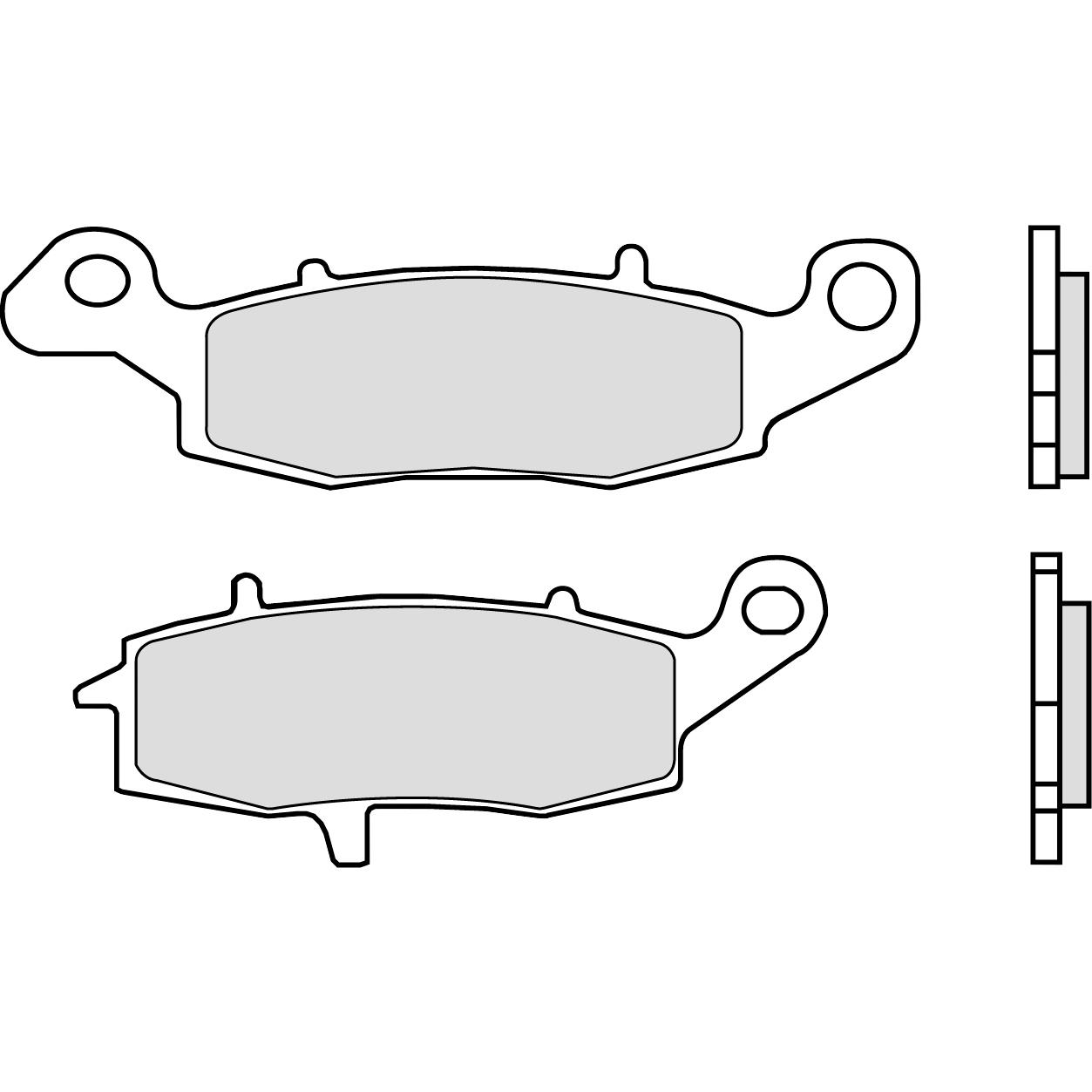 Brembo Bremsbeläge Sintermetall 07KA18.SA 133,5/109,2x37,4/44,4x8, Brembo Bremsbeläge Sintermetall 07KA18.SA 133,5/109,2x37,4/44,4x8, von Brembo