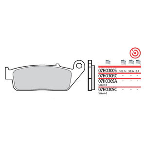 Brembo Bremsbeläge organisch Bremsbelagsatz mit ABE von Brembo