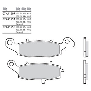 Brembo Bremsbeläge organisch Bremsbelagsatz mit ABE von Brembo
