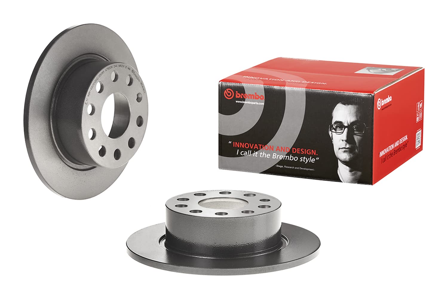 BREMBO Bremsscheibe COATED DISC LINE - 08.D616.11 BREMBO für SKODA OCTAVIA III ( BREMBO Bremsscheibe COATED DISC LINE - 08.D616.11 BREMBO für SKODA OCTAVIA III ( von Brembo