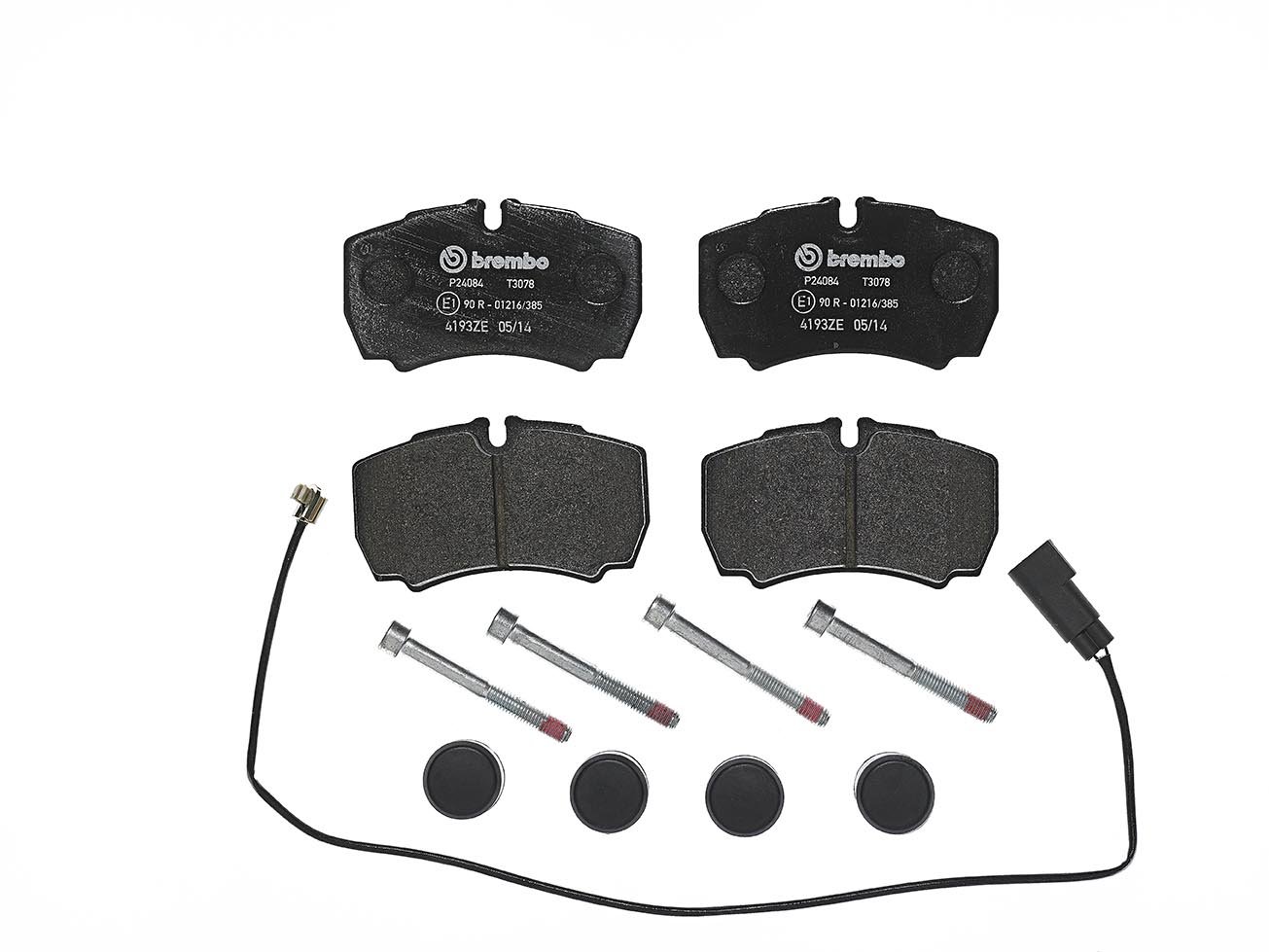 Brembo P 24 084 Bremsbelagsatz, Scheibenbremse - (4-teilig) von Brembo
