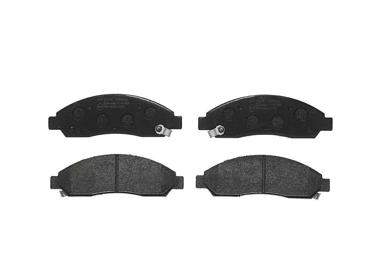 Brembo P 34 005 Bremsbelagsatz, Scheibenbremse - (4-teilig) von Brembo