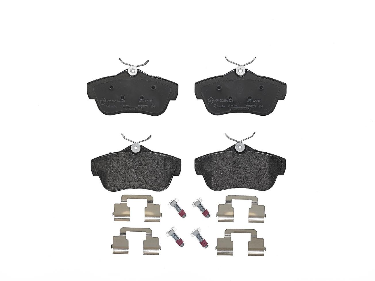 Brembo P 61 095 Bremsbelagsatz, Scheibenbremse - (4-teilig) von Brembo