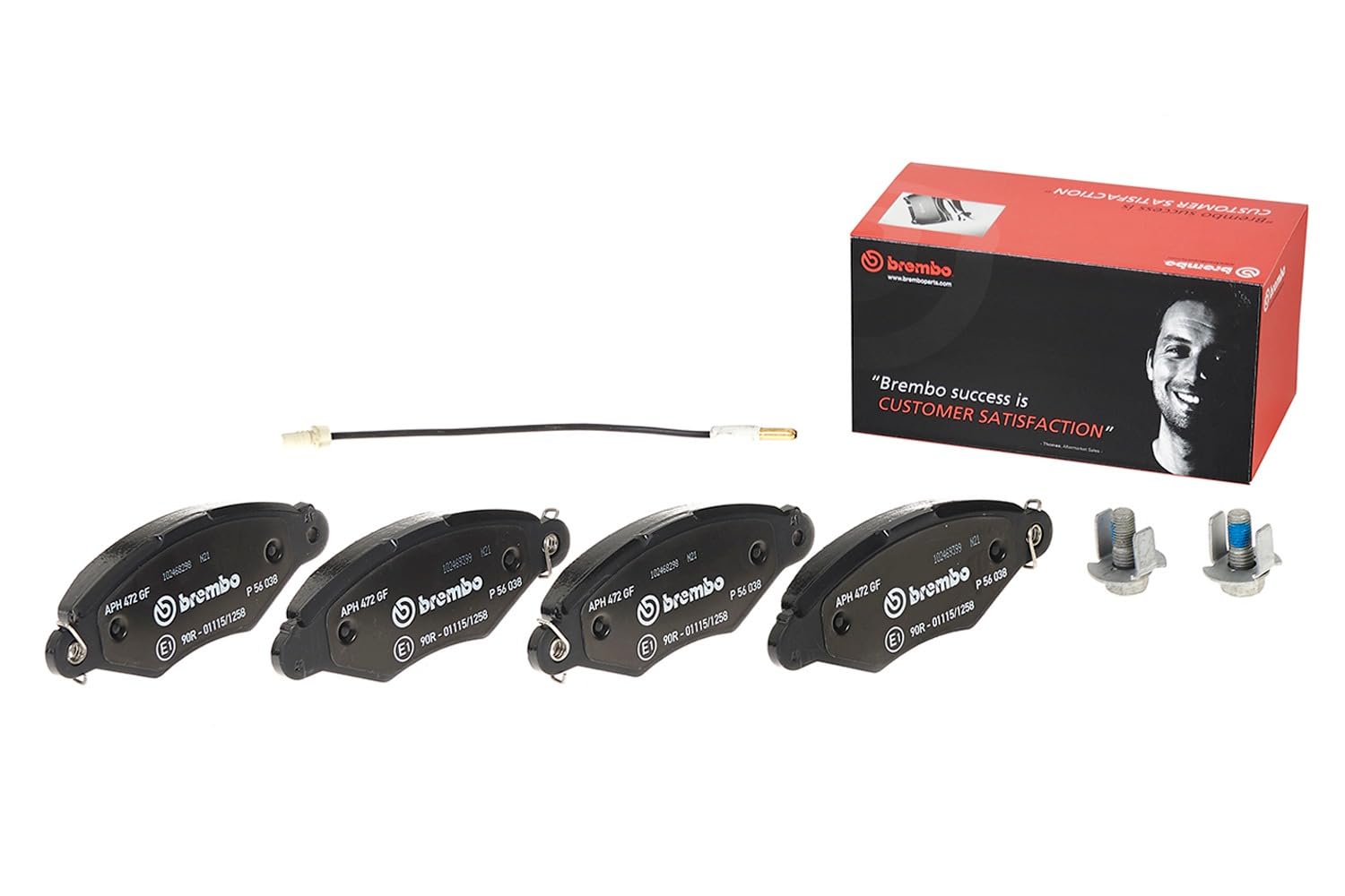 Brembo P 56 038 Bremsbelagsatz, Scheibenbremse - (4-teilig) Brembo P 56 038 Bremsbelagsatz, Scheibenbremse - (4-teilig) von Brembo