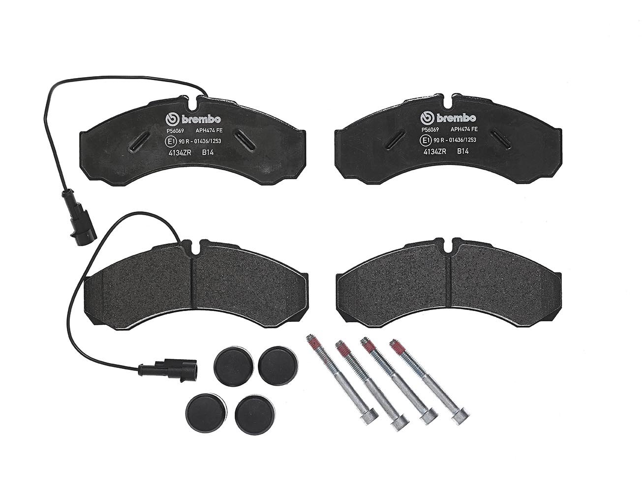 Brembo P56069 Hintere Bremsbeläge, Anzahl 4 Brembo P56069 Hintere Bremsbeläge, Anzahl 4 von Brembo