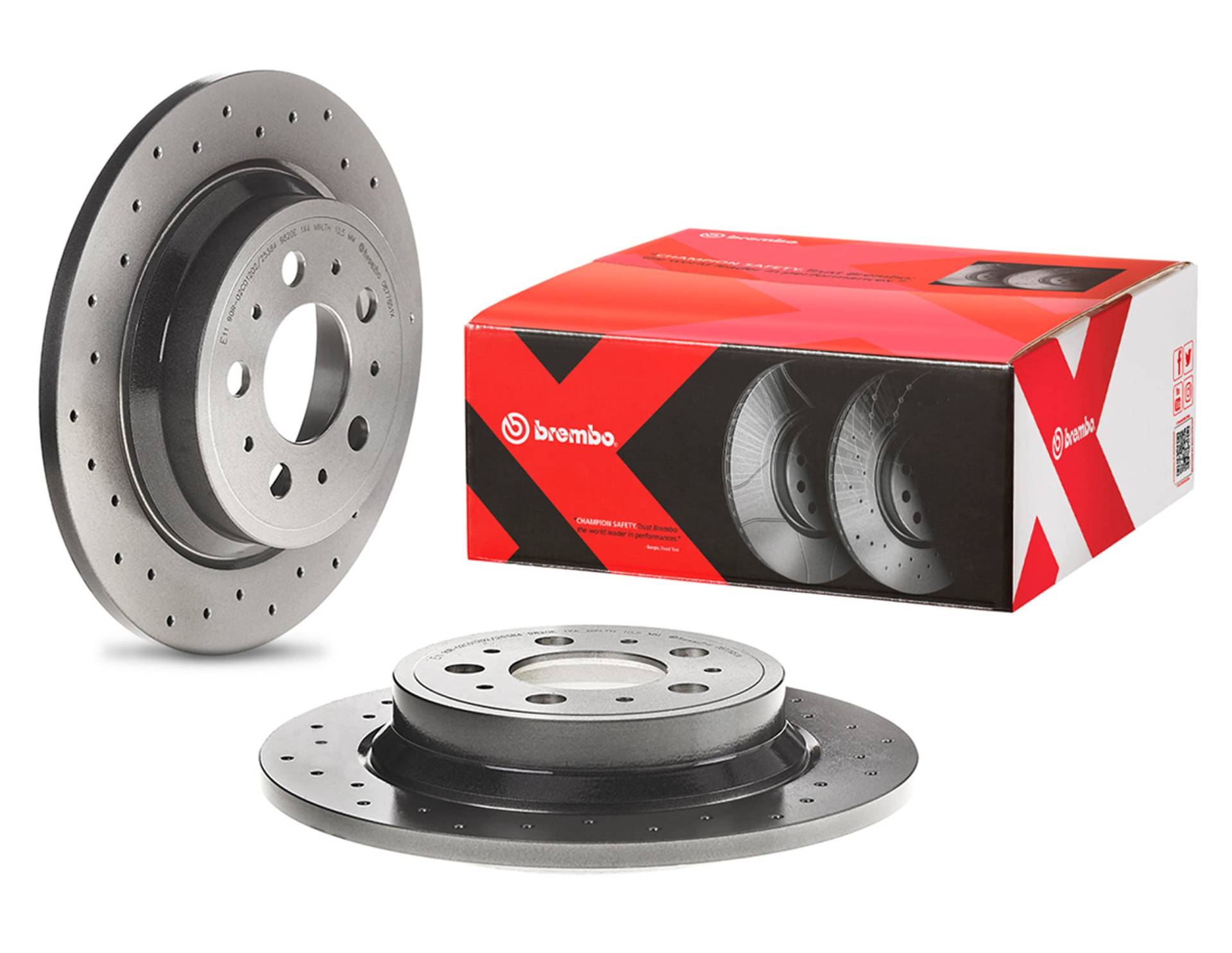 Brembo Xtra 08.7765.1X - Hintere Bremsscheibe Brembo Xtra 08.7765.1X - Hintere Bremsscheibe von Brembo