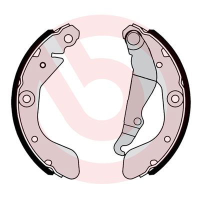 Bremsbackensatz Hinterachse Brembo S 10 519 Bremsbackensatz Hinterachse Brembo S 10 519 von Brembo