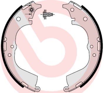Bremsbackensatz Hinterachse Brembo S 83 537 Bremsbackensatz Hinterachse Brembo S 83 537 von Brembo