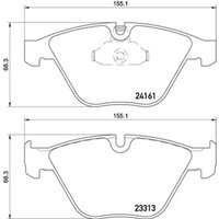 Bremsbelagsatz BREMBO P 06 081, Vorne Bremsbelagsatz BREMBO P 06 081, Vorne von Brembo